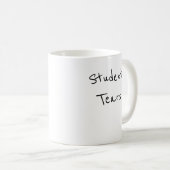 Studenten leren de koffiebeker van de leraar koffiemok (Voorkant rechts)