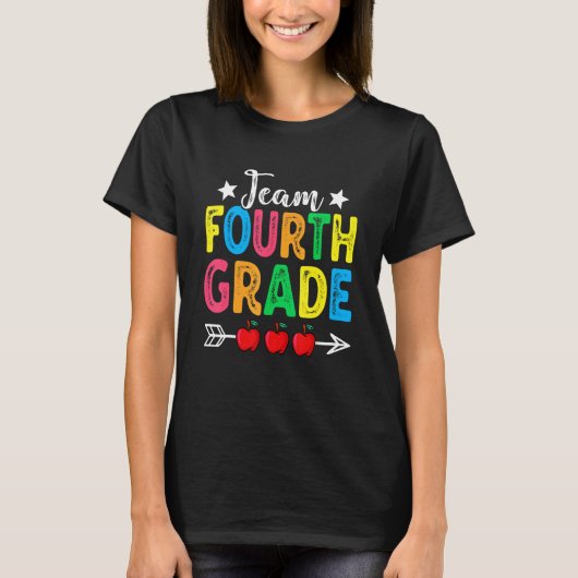Studenten met vierde klas naar S T-shirt (Voorkant)
