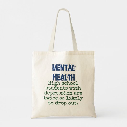 Studenten op de middelbare school met depressie -  tote bag (Achterkant)
