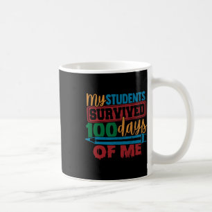 Studenten overleefden 100 dagen van ME Fun Teacher Koffiemok