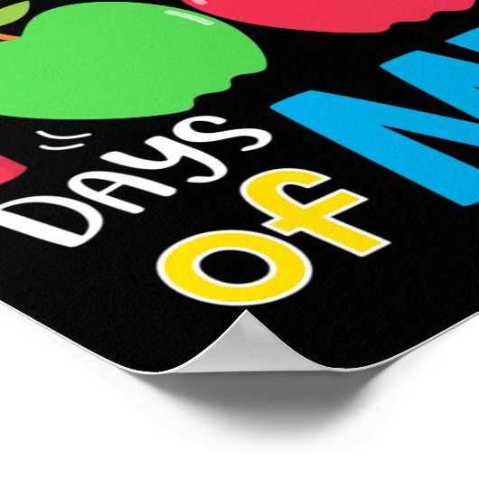 Studenten overleefden 100 dagen van mij 100ste dag poster (Hoek)