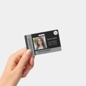 Studenten pasfoto ID school universiteit grijs Badge (Handheld)