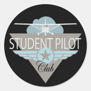 Studenten Pilot Club Ronde Sticker