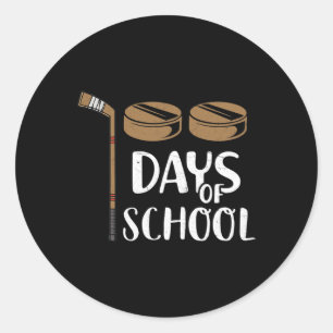 Studenten Plezier 100e dag van school hockey Ronde Sticker