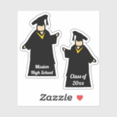Studenten studeren sticker (Vel)