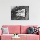 Studenten van de kunstschool voor meisjes in Turki Canvas Afdruk (Insitu (Woonkamer))