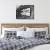 Studenten van de kunstschool voor meisjes in Turki Canvas Afdruk (Insitu (Slaapkamer))