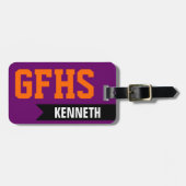 Studenten van de middelbare school of de universit bagagelabel (Voorkant horizontaal)