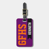 Studenten van de middelbare school of de universit bagagelabel (Voorkant verticaal)