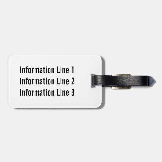 Studenten van de middelbare school of de universit bagagelabel (Achterkant horizontaal)