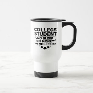 Studenten van het college: geen slaap reisbeker