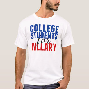 Studenten van het college voor Hillary T-shirt