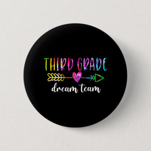 Studenten van het Derde Grade Dream Team leraren t Ronde Button 5,7 Cm