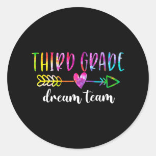 Studenten van het Derde Grade Dream Team leraren t Ronde Sticker