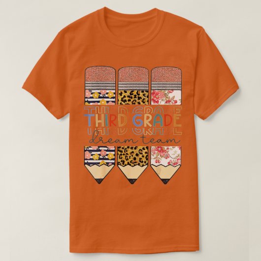 Studenten van het team van de Derde Grade Studente T-shirt (Design voorkant)