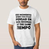 Studenten van Spaanse en Spaanse leraren Funny t S T-shirt (Voorkant)