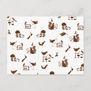 Studenten vogelwetenschappen in Nieuw-Zeeland Briefkaart