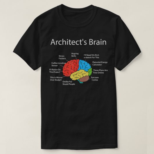 Studenten voor de hersenarchitectuur van de funny  t-shirt (Design voorkant)