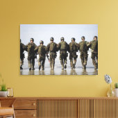 Studenten voor de opleiding van bemanningsleden canvas afdruk (Insitu (Woonkamer))