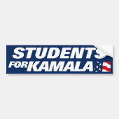 Studenten voor Kamala Harris 2024 Bumpersticker (Voorkant)