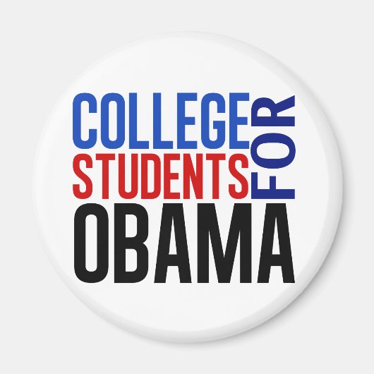 Studenten voor Obama Magneet (Voorkant)