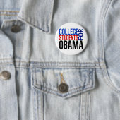 Studenten voor Obama Ronde Button 5,7 Cm (In situ)