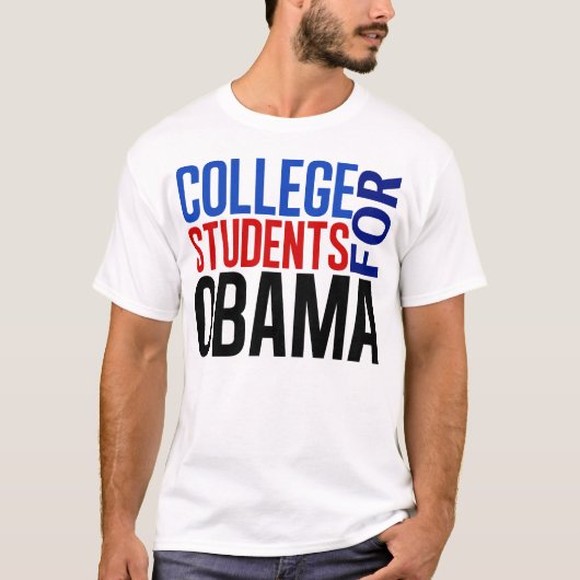 Studenten voor Obama T-shirt (Voorkant)