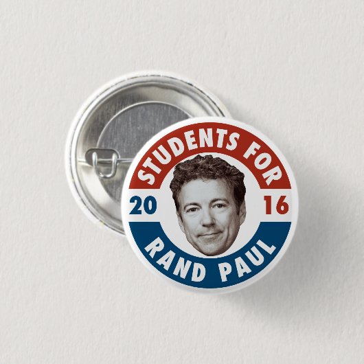 Studenten voor Rand Paul -  campagneknop Ronde Button 3,2 Cm (Voorkant /achterkant)
