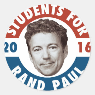 Studenten voor Rand Paul -  campagsticker Ronde Sticker
