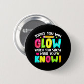 Studenten Wat je Show Testing Day examen Ronde Button 5,7 Cm (Voorkant /achterkant)