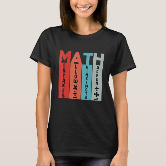Studenten wiskunde School Matching Science Wiskund T-shirt (Voorkant)
