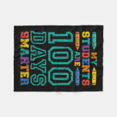 Studenten zijn 100 dagen slimmere Kinder schoolstu Fleece Deken (Voorkant (Horizontaal))
