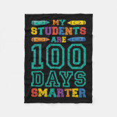 Studenten zijn 100 dagen slimmere Kinder schoolstu Fleece Deken (Voorkant)