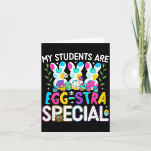 Studenten zijn egg-stra speciale pasen dag leraar kaart