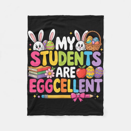 Studenten zijn eiercellent grappige leraar pasen fleece deken (Voorkant)
