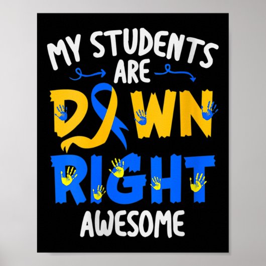 Studenten zijn recht naar beneden Geweldige Down S Poster (Voorkant)