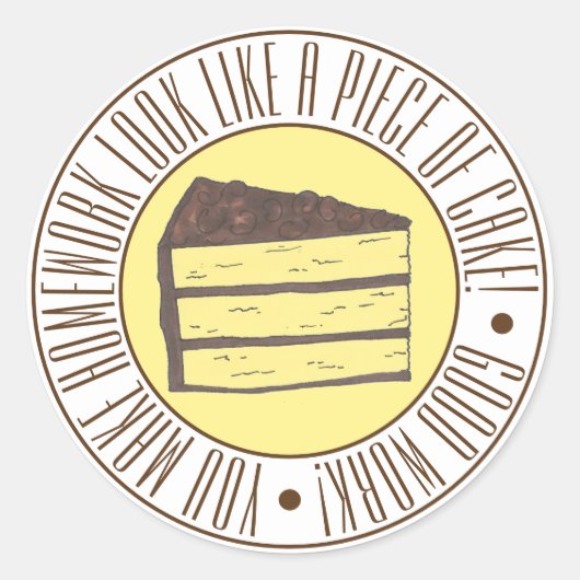 Studentenbeloning studeerkamer ronde sticker (Voorkant)