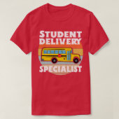 Studentenbezorger Retro Specialist Funny Bus Drive T-shirt (Design voorkant)