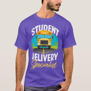 Studentenbuschauffeur voor scholierencadeau t-shirt