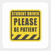 Studentenchauffeur Grappige sticker | Studentencha (Voorkant)