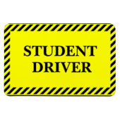 Studentenchauffeur (voor je auto) magneet (Horizontaal)