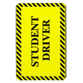 Studentenchauffeur (voor je auto) magneet (Verticaal)