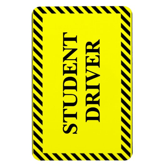 Studentenchauffeur (voor je auto) magneet (Verticaal)