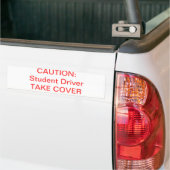 Studentenchauffeurs! Bumpersticker (Op Truck)