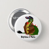 Studentendraak in Mons Ronde Button 5,7 Cm (Voorkant /achterkant)
