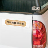Studentendrivergebandschap Bumpersticker (Op Truck)