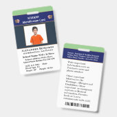 Studentenfoto School Identificatiekaarten  Pasjes Badge (Voor- en achterkant)