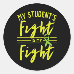 Studentengevecht is mijn gevecht voor nierziekte ronde sticker