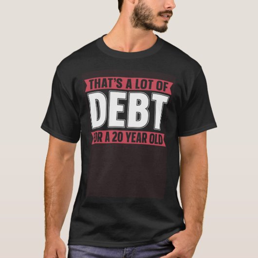 Studentenlening gratis onderwijsschuld t-shirt (Voorkant)