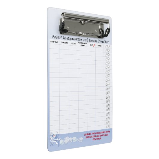 Studentenopdrachten en moederbordklembord voor Exa Mini Klembord (Schuin)